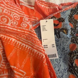 Urban Outfitters Orange and Blue Patterned Dress